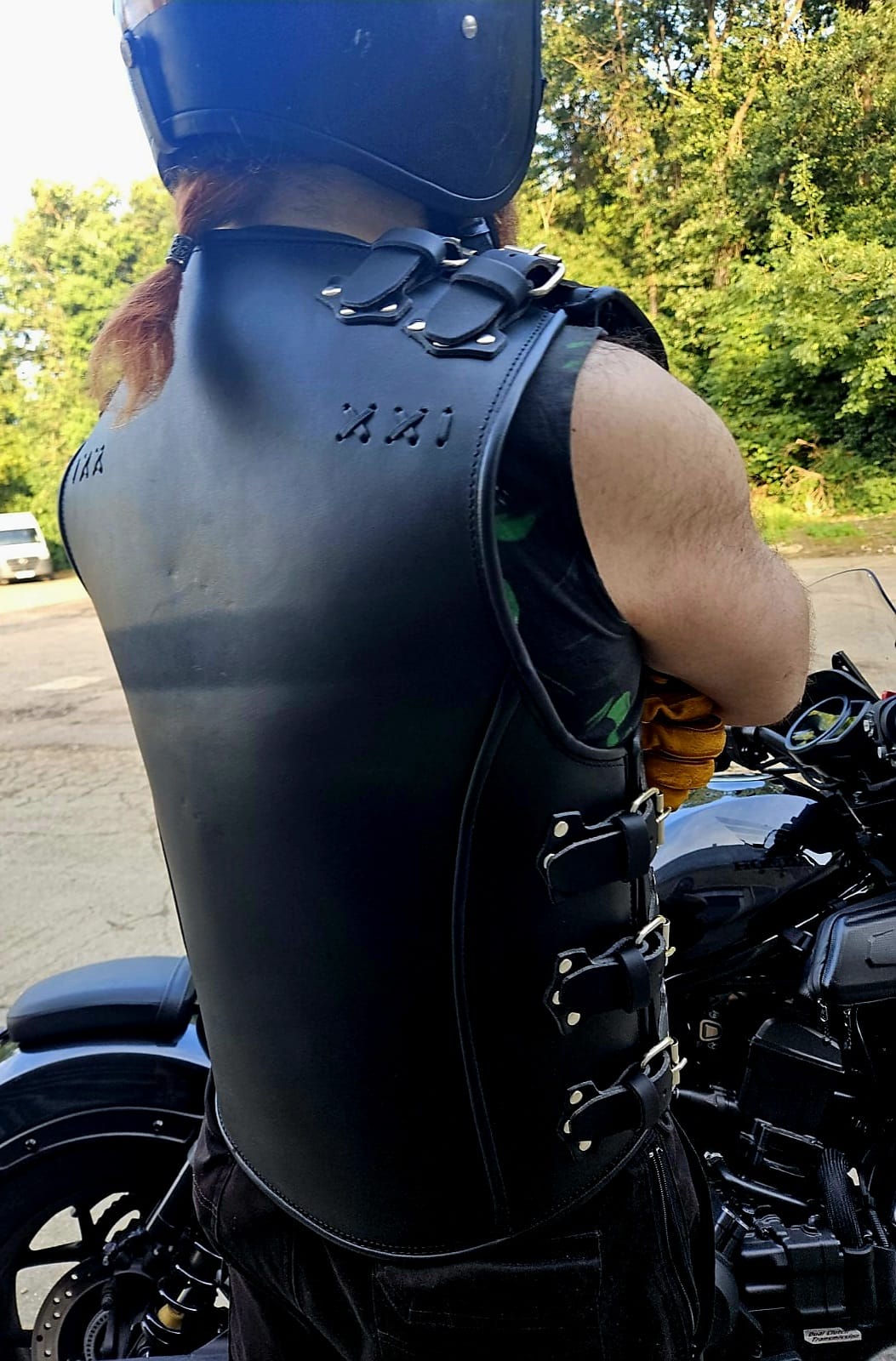 SVAROG Heavy Duty 4-7 MM Thick Buffalo Leather Vest “INVADER” - Phoenix 212 Clothing