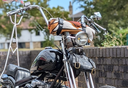 Biker Roll up tote wrap with serape native american blanket - Phoenix 212 Clothing