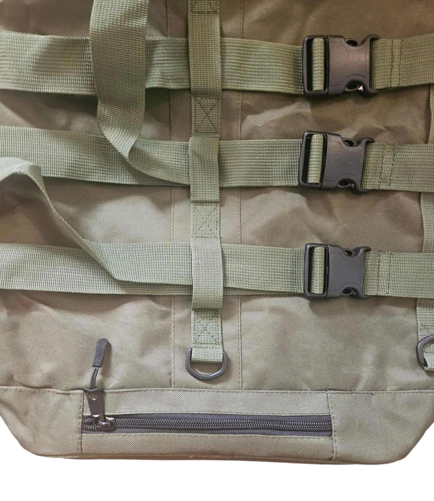 Svarog England Sissybar luggage bag olive and black for chopper / bobber