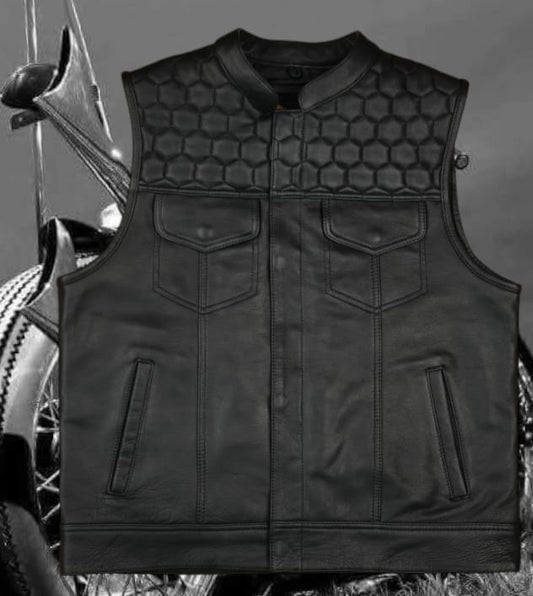 Svarog England Honeycom Leather clubstyle cut / vest - Phoenix 212 Clothing