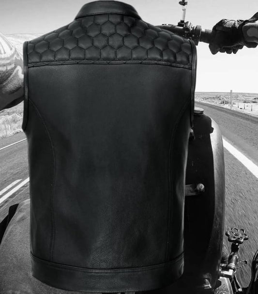 Svarog England Honeycom Leather clubstyle cut / vest - Phoenix 212 Clothing