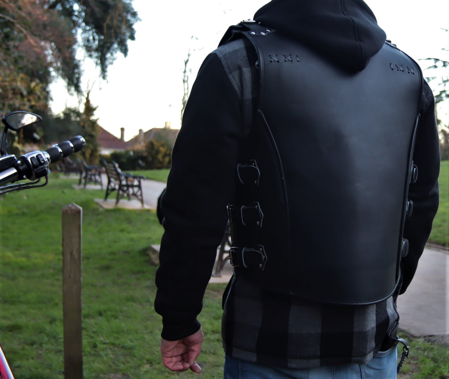 SVAROG Heavy Duty 4-7 MM Thick Buffalo Leather Motorcycle Club Vest “INVADER” - Phoenix 212 Clothing