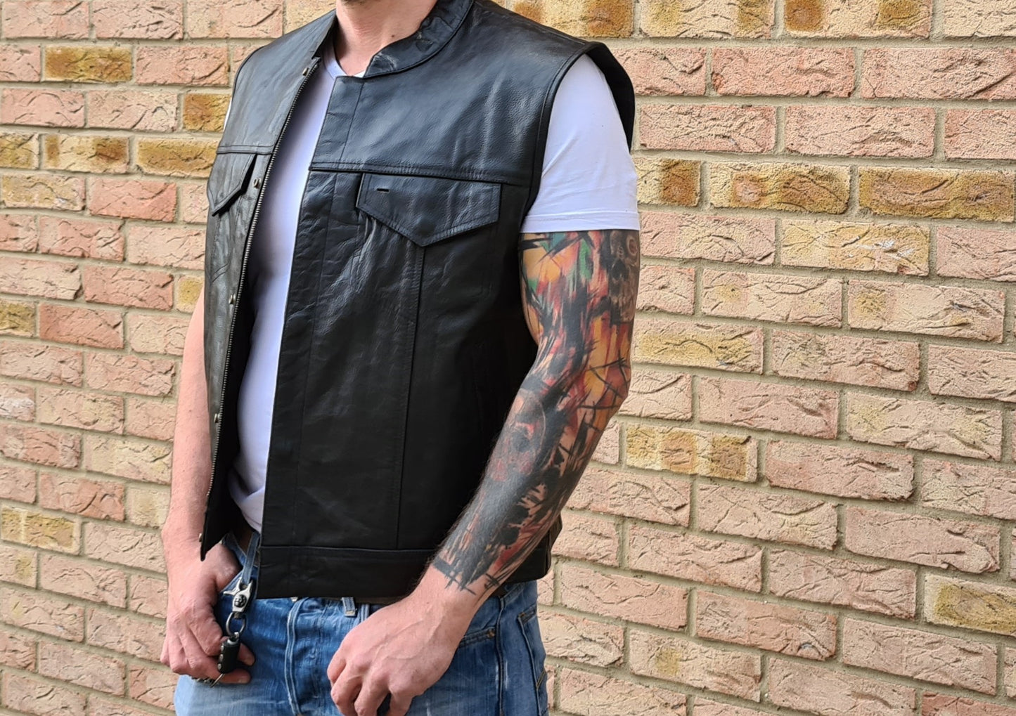 Premium Leather Cut / Vest "Dirty Gonzalez" - Phoenix 212 Clothing