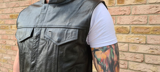Premium Leather Cut / Vest "Dirty Gonzalez" - Phoenix 212 Clothing