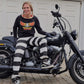 Hold Fast Vintage Denim Womens Old School Biker Motorcycle Japanese Style Prisoner Pants - Phoenix 212 Clothing