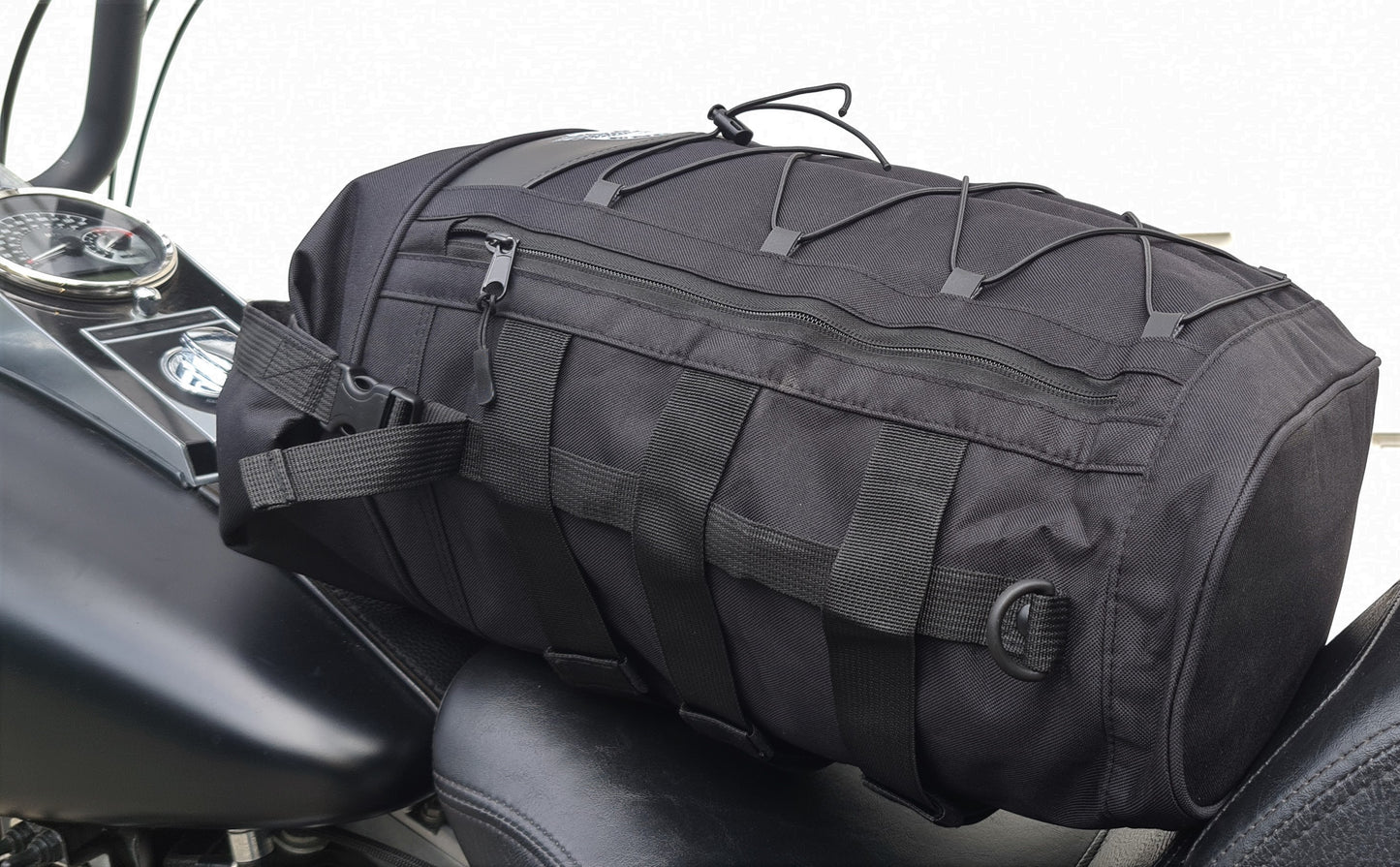 Svarog England Sissybar luggage bag olive and black for chopper / bobber
