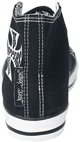 West Coast Choppers Iron Cross Men Sneakers High Black-White, - Phoenix 212 Clothing