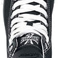 West Coast Choppers Iron Cross Men Sneakers High Black-White, - Phoenix 212 Clothing