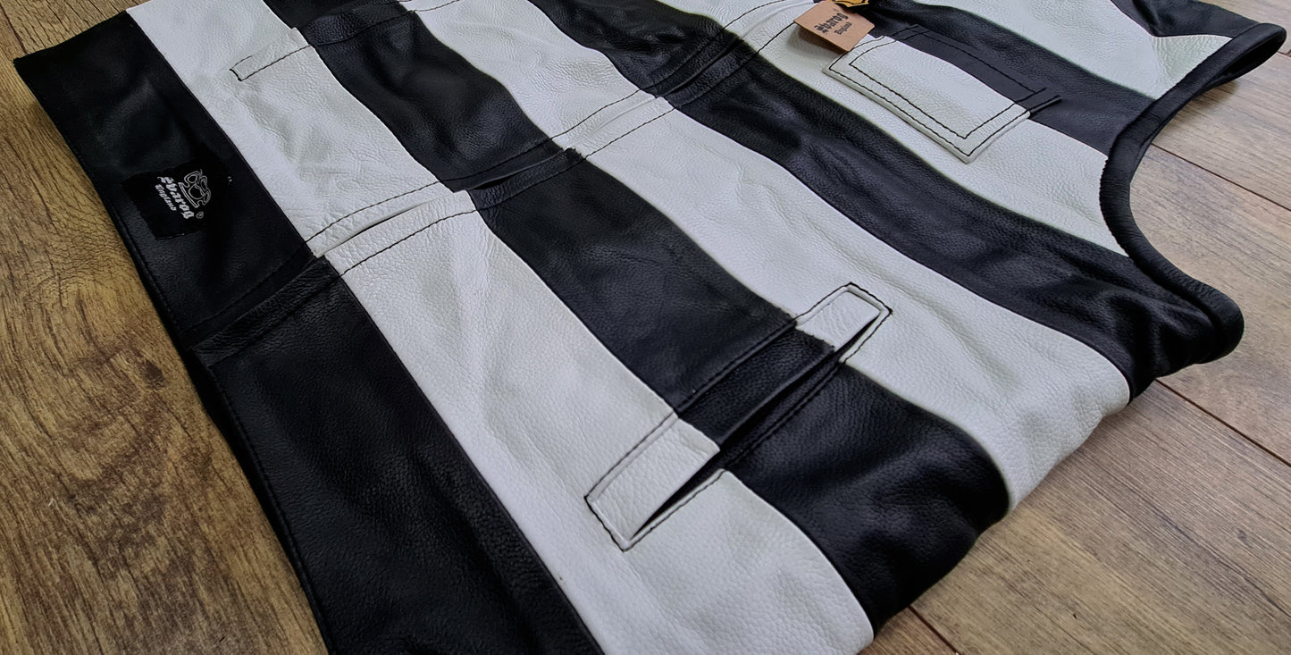 SVAROG PRISONER LEATHER VEST / CUT - Phoenix 212 Clothing