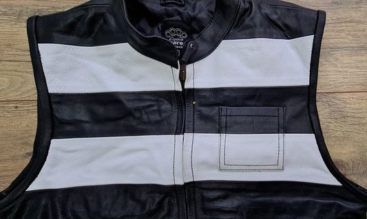 SVAROG PRISONER LEATHER VEST / CUT - Phoenix 212 Clothing