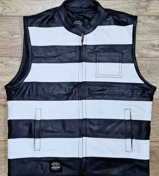 SVAROG PRISONER LEATHER VEST / CUT - Phoenix 212 Clothing