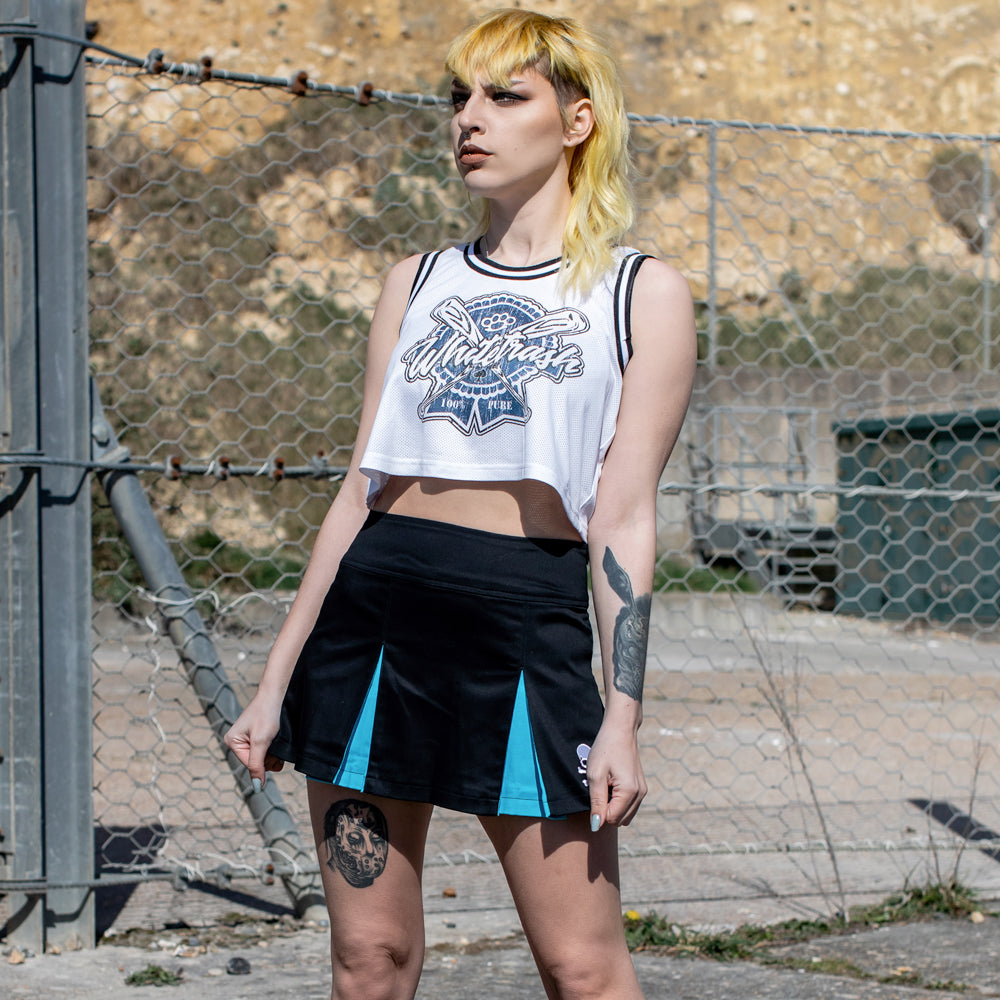 Skull & Bones Cheer Skirt - Toxico Clothing