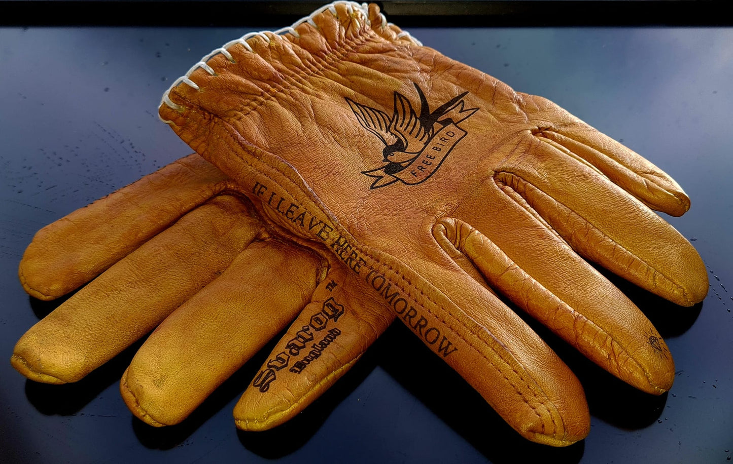 Leather Gloves FREE BIRD - Phoenix 212 Clothing