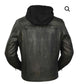 SVAROG England Hooded Leather Jacket