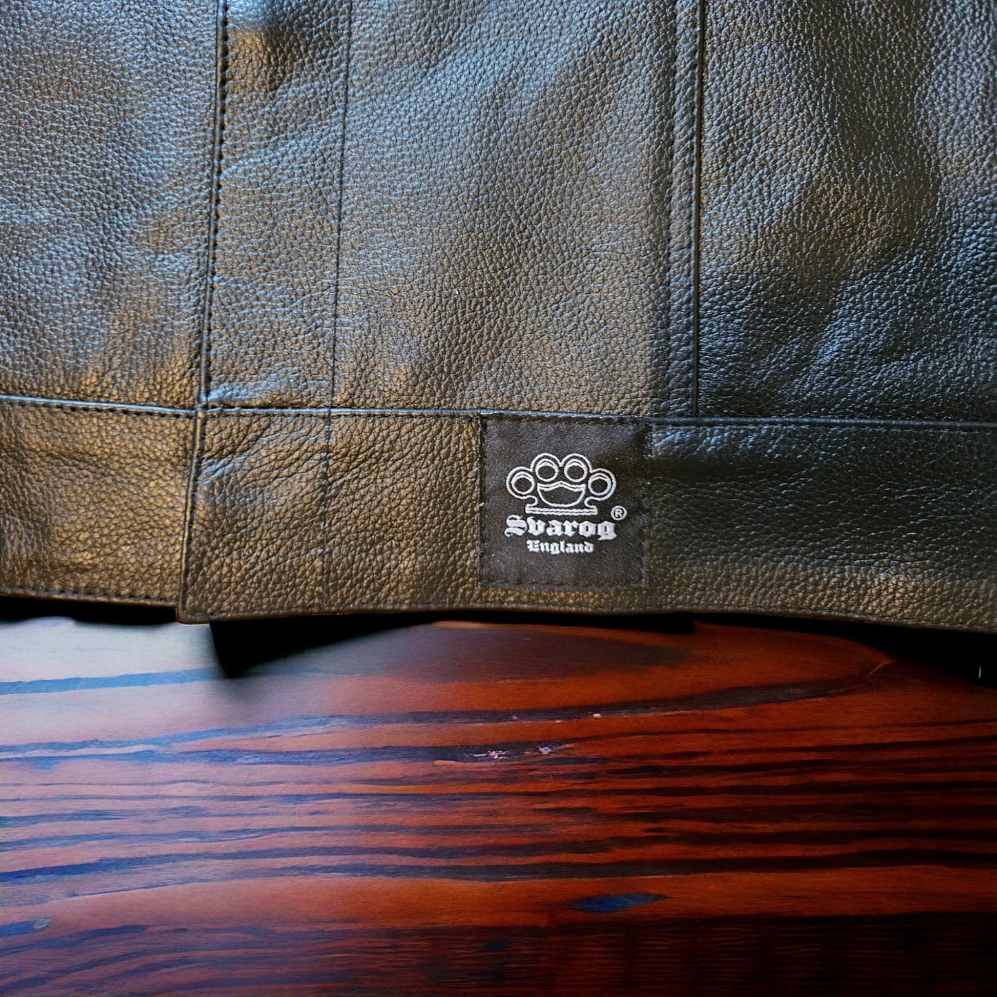 Svarog England California Style Leather 1/3 Sleeve Vest