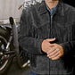 Svarog England Old School Black Suede Leather Jacket