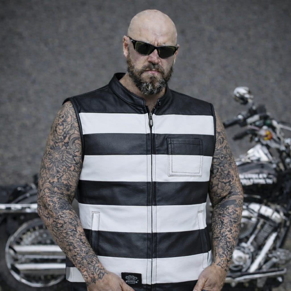 SVAROG PRISONER LEATHER VEST / CUT - Phoenix 212 Clothing