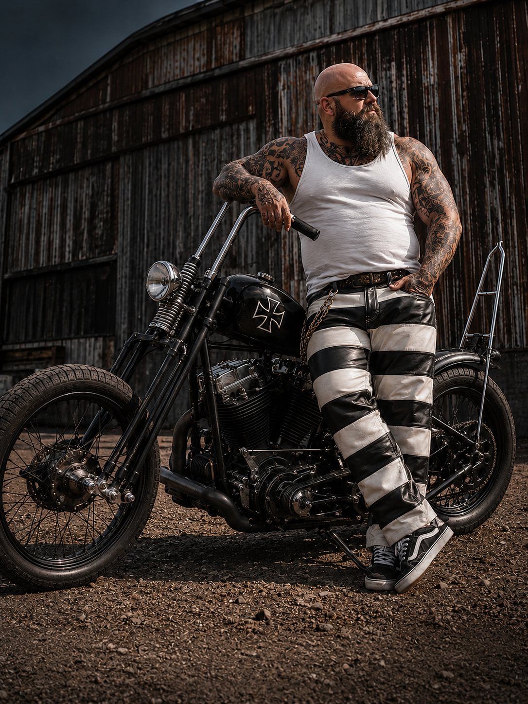 Svarog England Leather Prison Pants Japan Style - Phoenix 212 Clothing