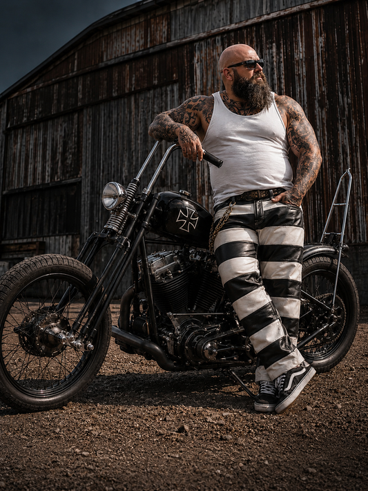 Svarog England Leather Prison Pants Japan Style - Phoenix 212 Clothing