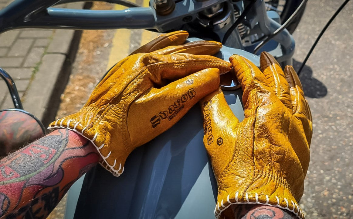 Biker Gloves STORM Rider 7819 for chopper harley / bobber riders - Phoenix 212 Clothing