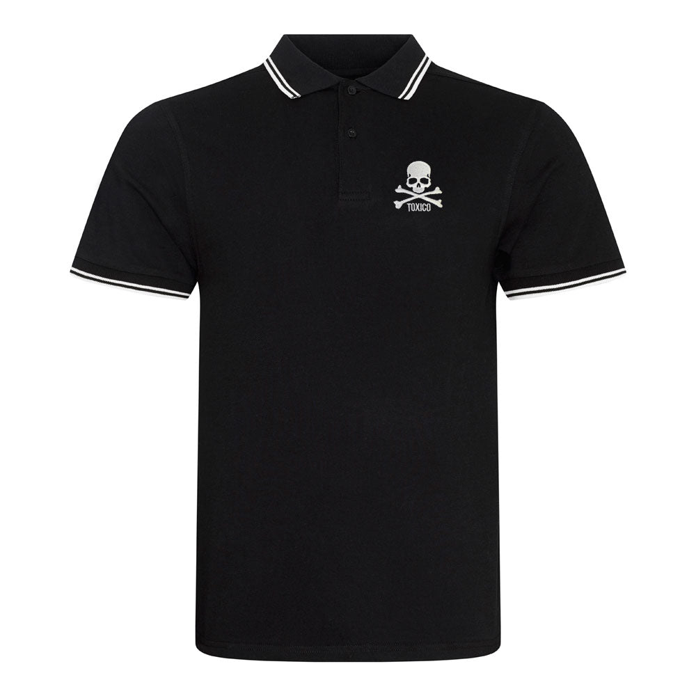 Skull & Bones Polo Shirt - Toxico Clothing