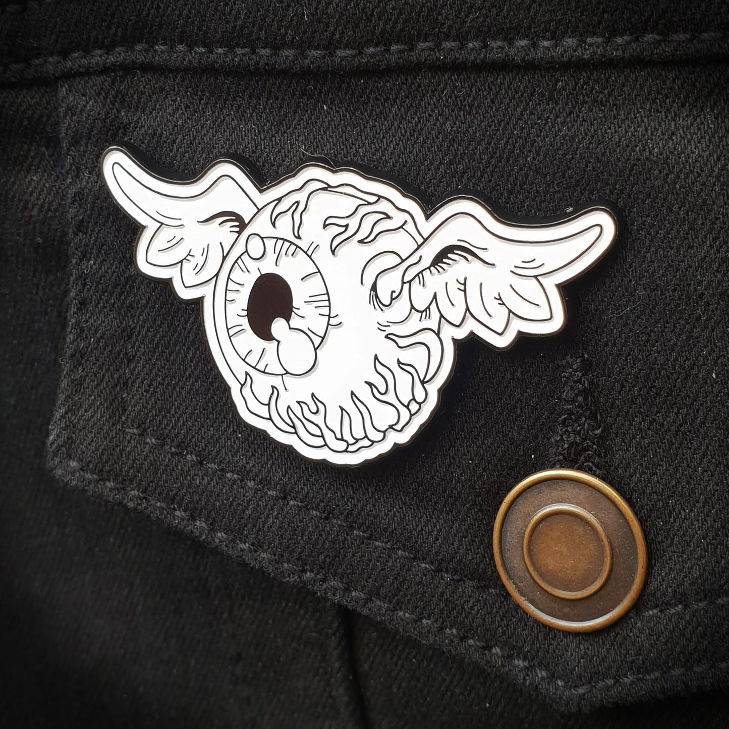 Flying Eye Enamel Pin