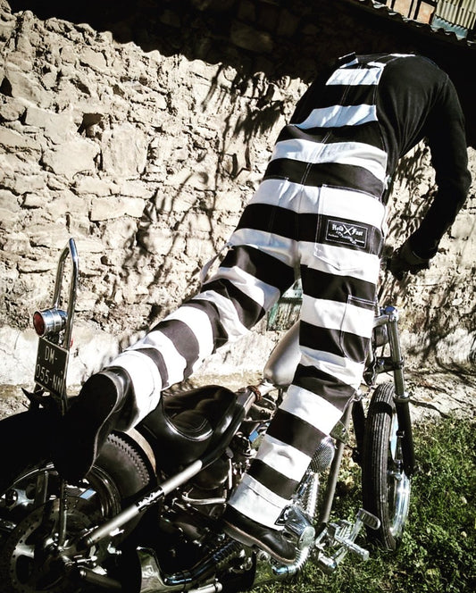 Prisoner Outlaw Biker Motorcycle Japanese  Prison Pants