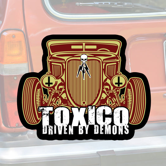 Driven By Demons Sticker - Toxico Clothing