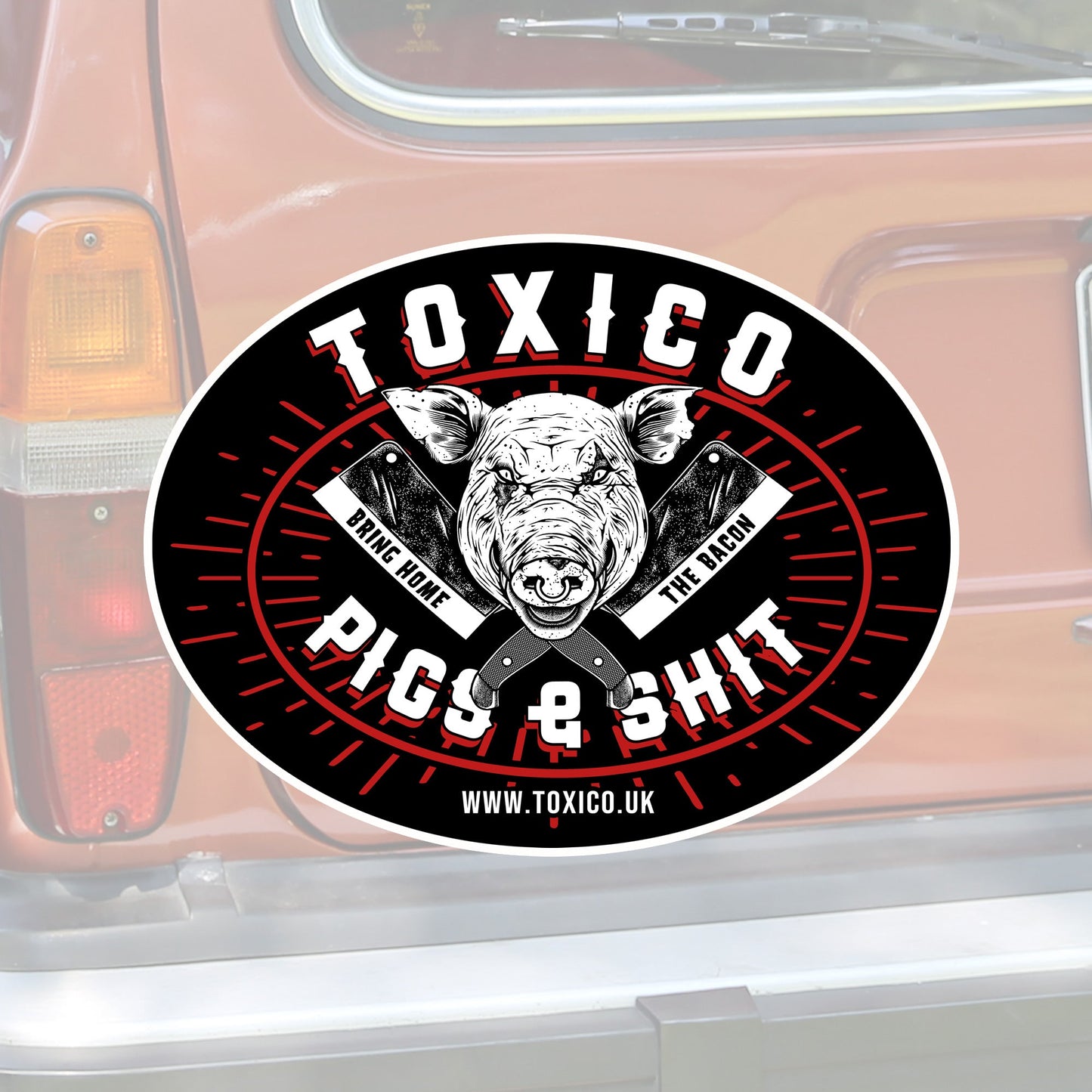 Pigs & Shit Sticker - Toxico Clothing