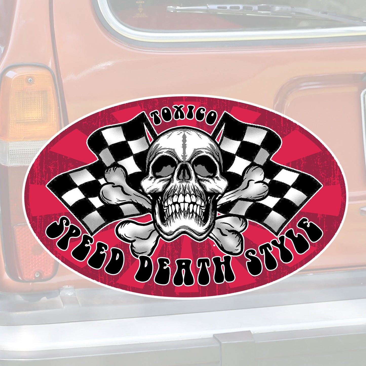 Speed Death Flags Sticker