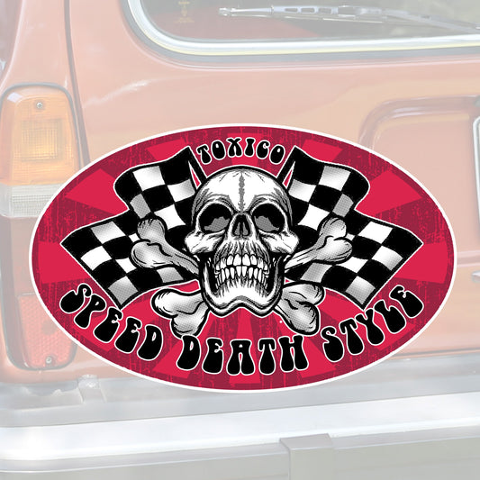 Speed Death Flags Sticker