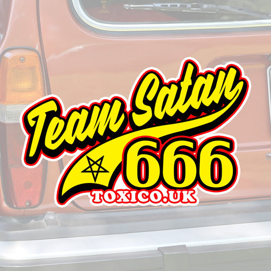 Team Satan Sticker - Toxico Clothing