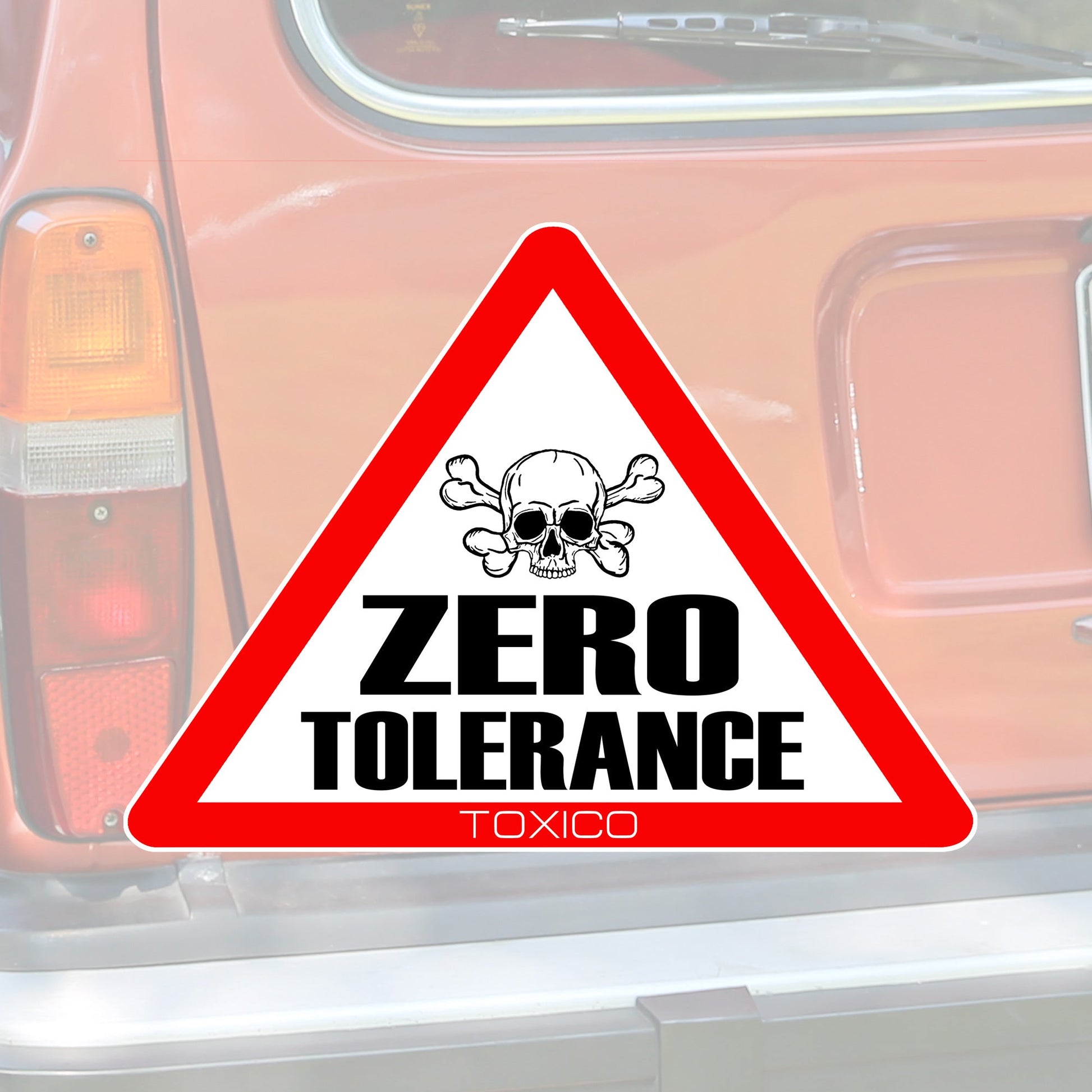 Zero Tolerance Sticker - Toxico Clothing