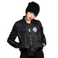 Toxico Womens Goth Rocker Biker Alternative Punk Metal Tigers Flight Jacket - Phoenix 212 Clothing