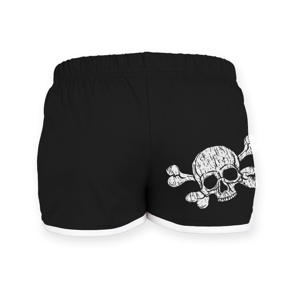 Skull & Bones Retro Shorts - Toxico Clothing